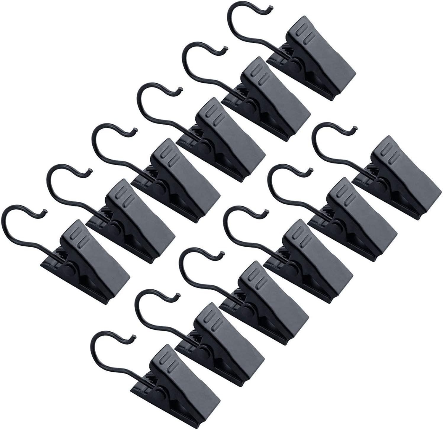 Sturdy Rust-Resistant Black Clips – 30-Pack for Decoration & Organization