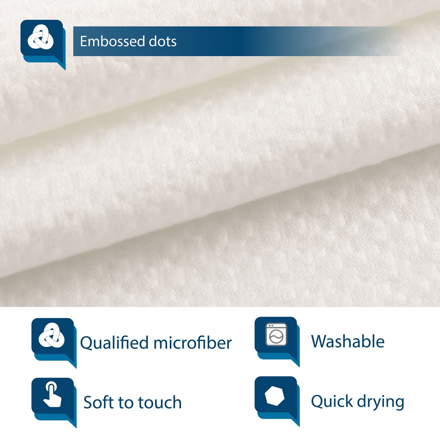 Barossa Design Soft Microfiber Fabric Shower 70″W x 72″L (Pack of 1), Cream