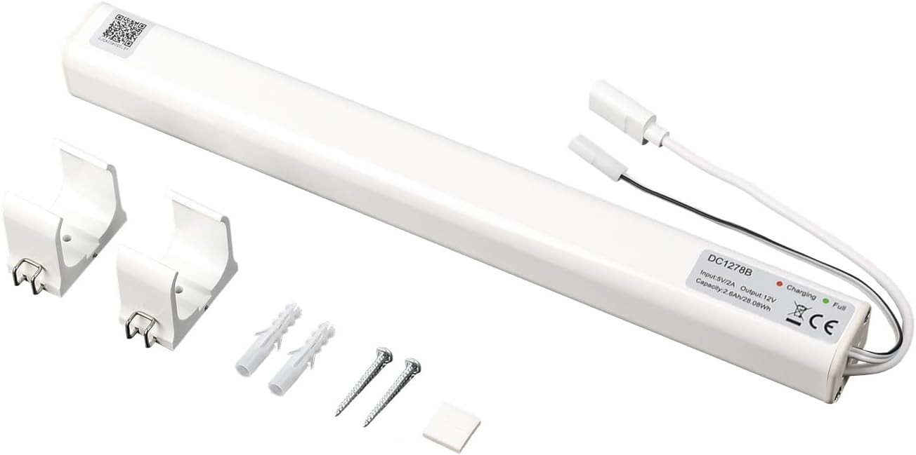 12V 2600mAh Li-ion Rechargeable Pack for Cordless Window Blinds & Shades – USB