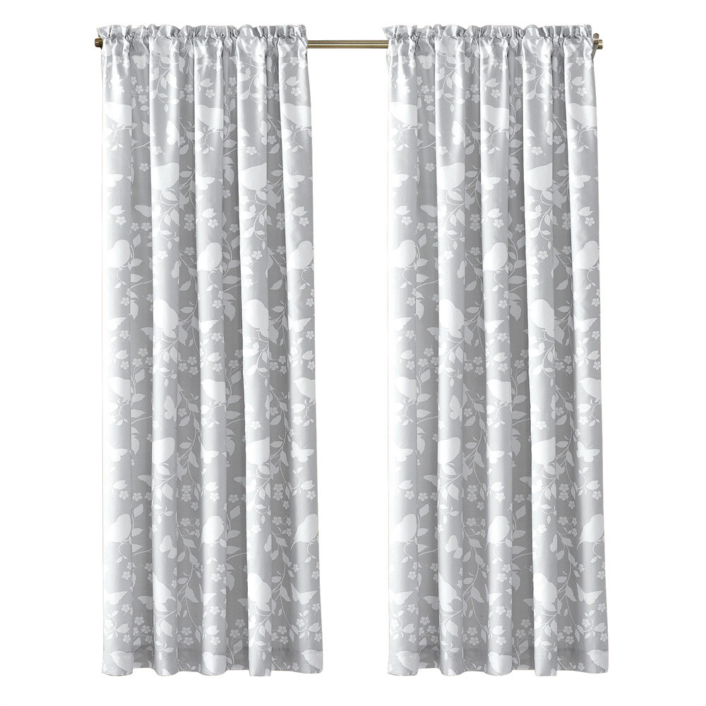 Birdsong Curtains Room Darkening Window Panel Set for Living Dining Bedroom Pair