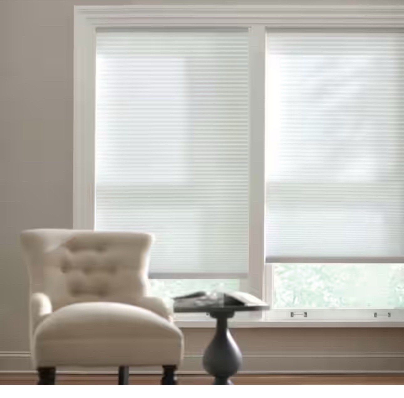 Cordle Shades for Windows – 35 in W x 48 in L (Actual Size 34.75 in W x 48 in L)