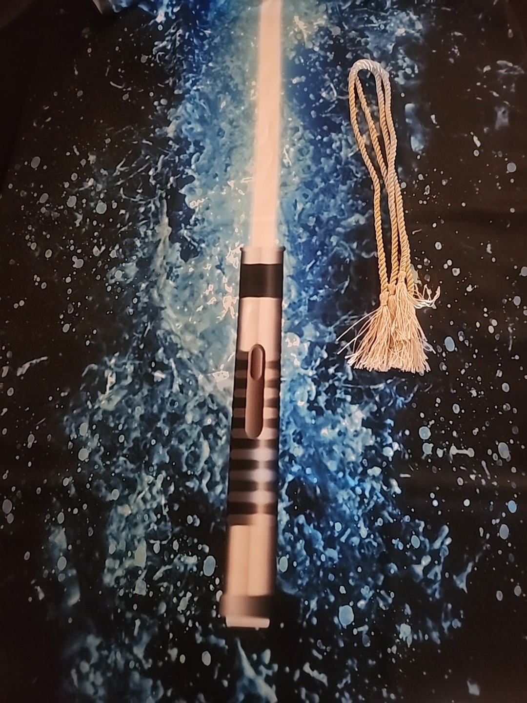 Lightsaber Theme Blackout Curtain(30-50%) Kids Science Fiction Light Saber Cu…