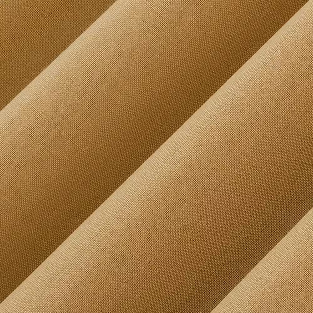 Boulder Button Tab Camel Cotton Blend 40 In. W X 84 In. L Tab Top Light Filterin