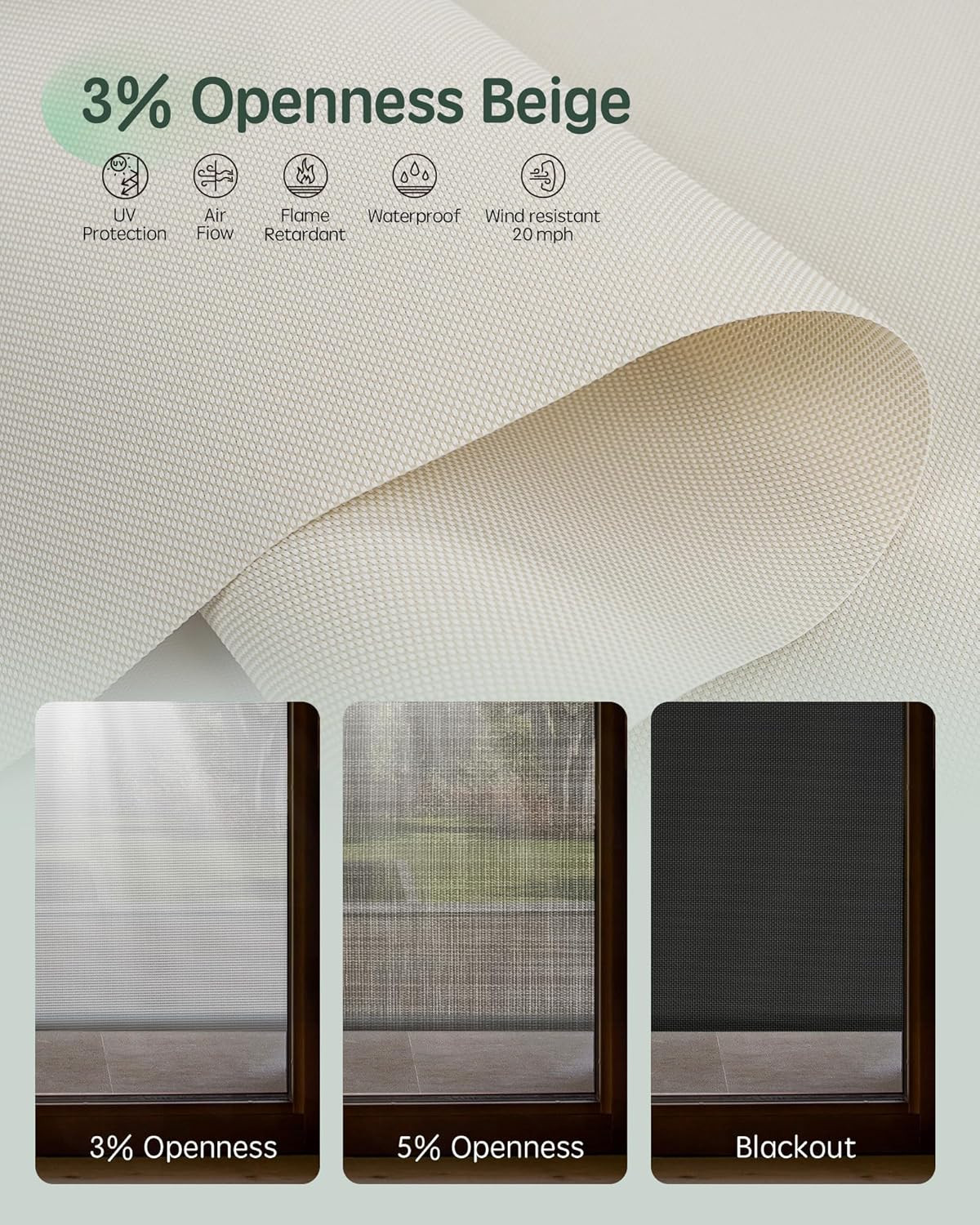 Smart Motorized Outdoor Shades – Waterproof Electric Blinds for Patio 7x8ft