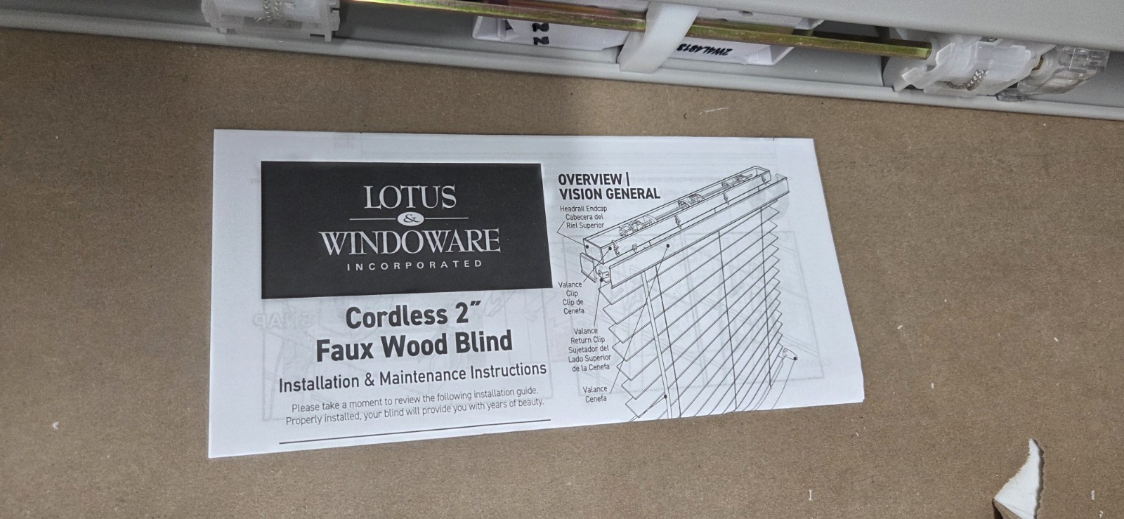 Lotus & Windoware Cordless, 2 Inch Faux Wood Blind, Window Blinds, Blinds &…