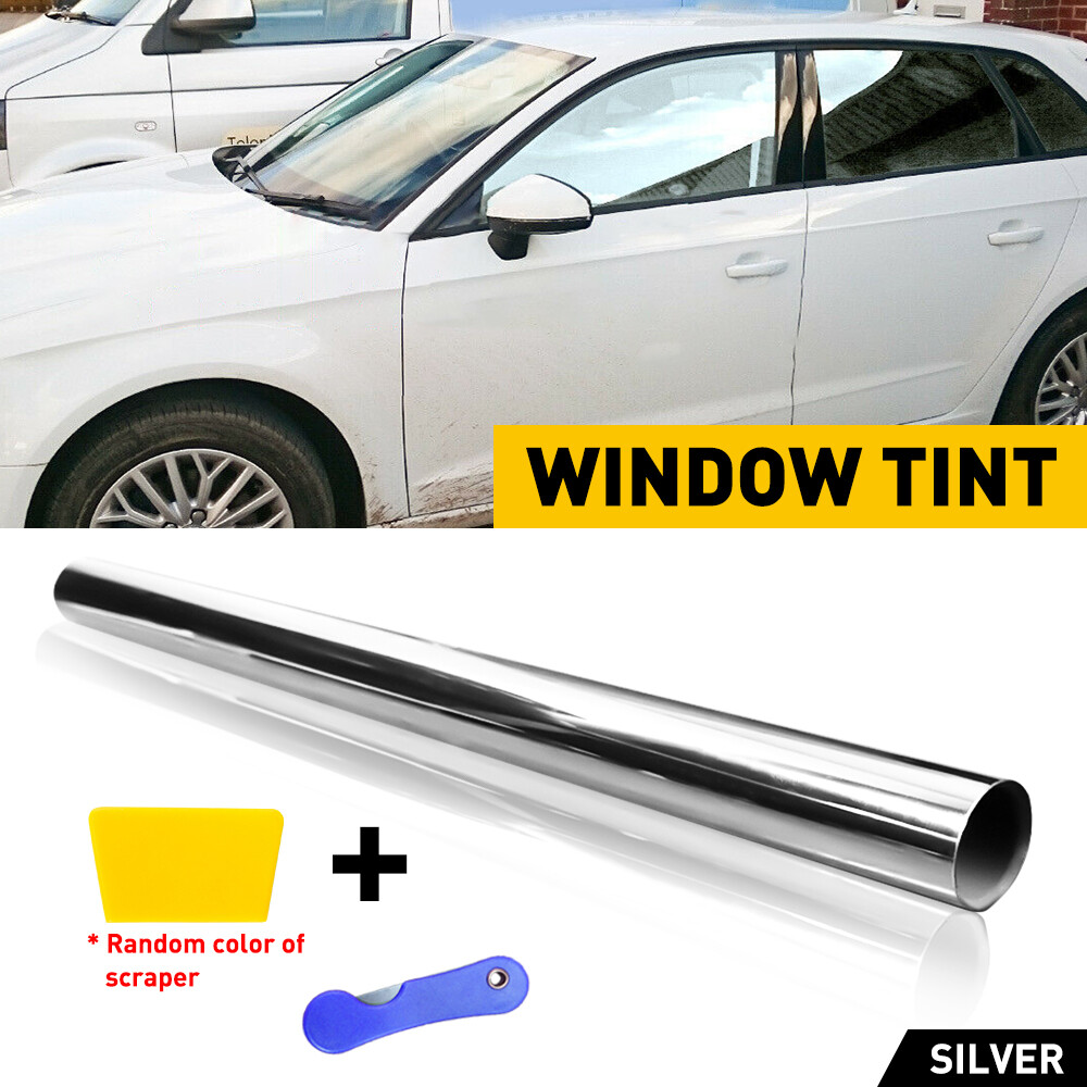 Silver Uncut Roll Window Tint Film 35% VLT 20″ x10’ft Feet Car Home Office Glass