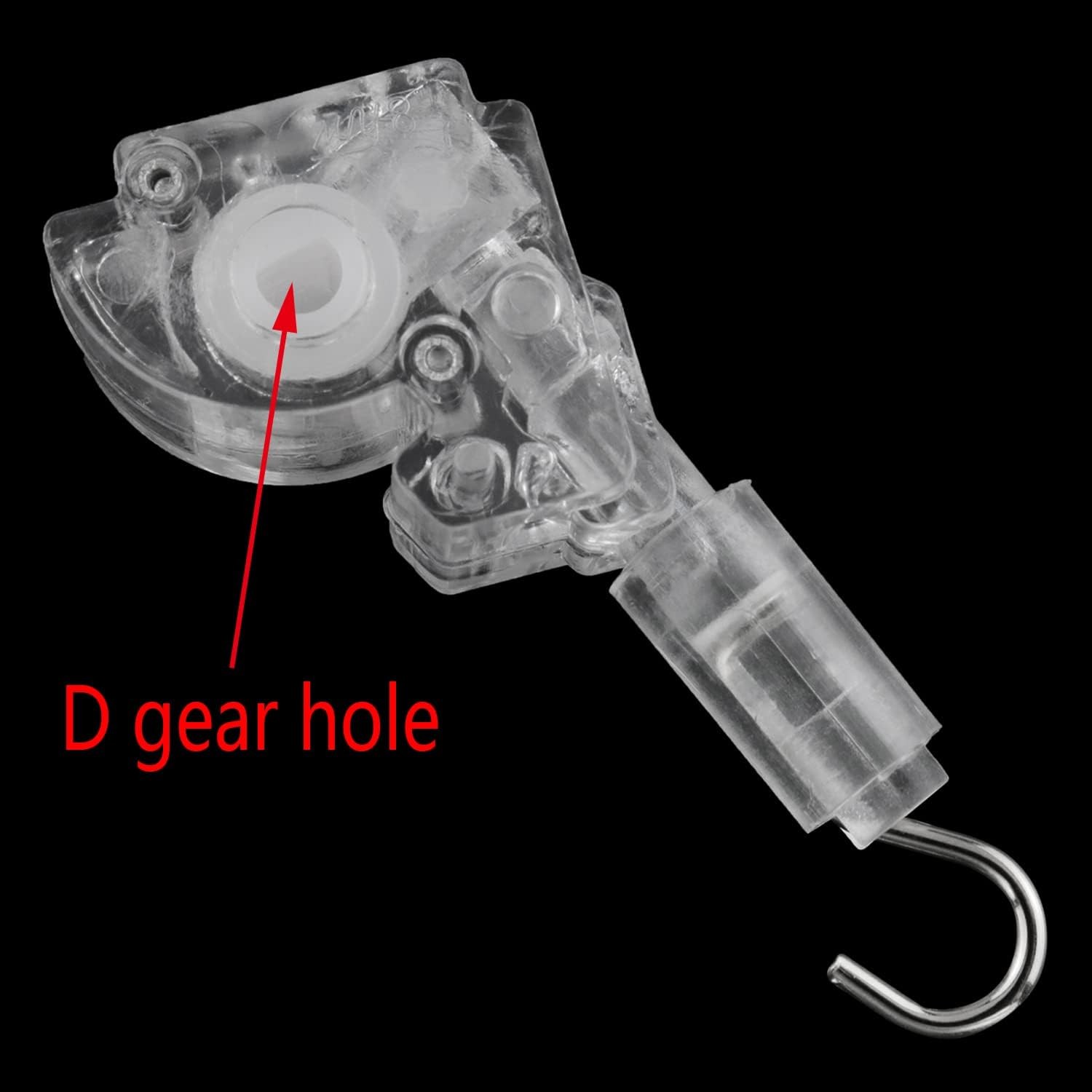 2Pcs Mini Blind Wand Tilt Control Mechanism D-Shape Gear Headrail Replacement