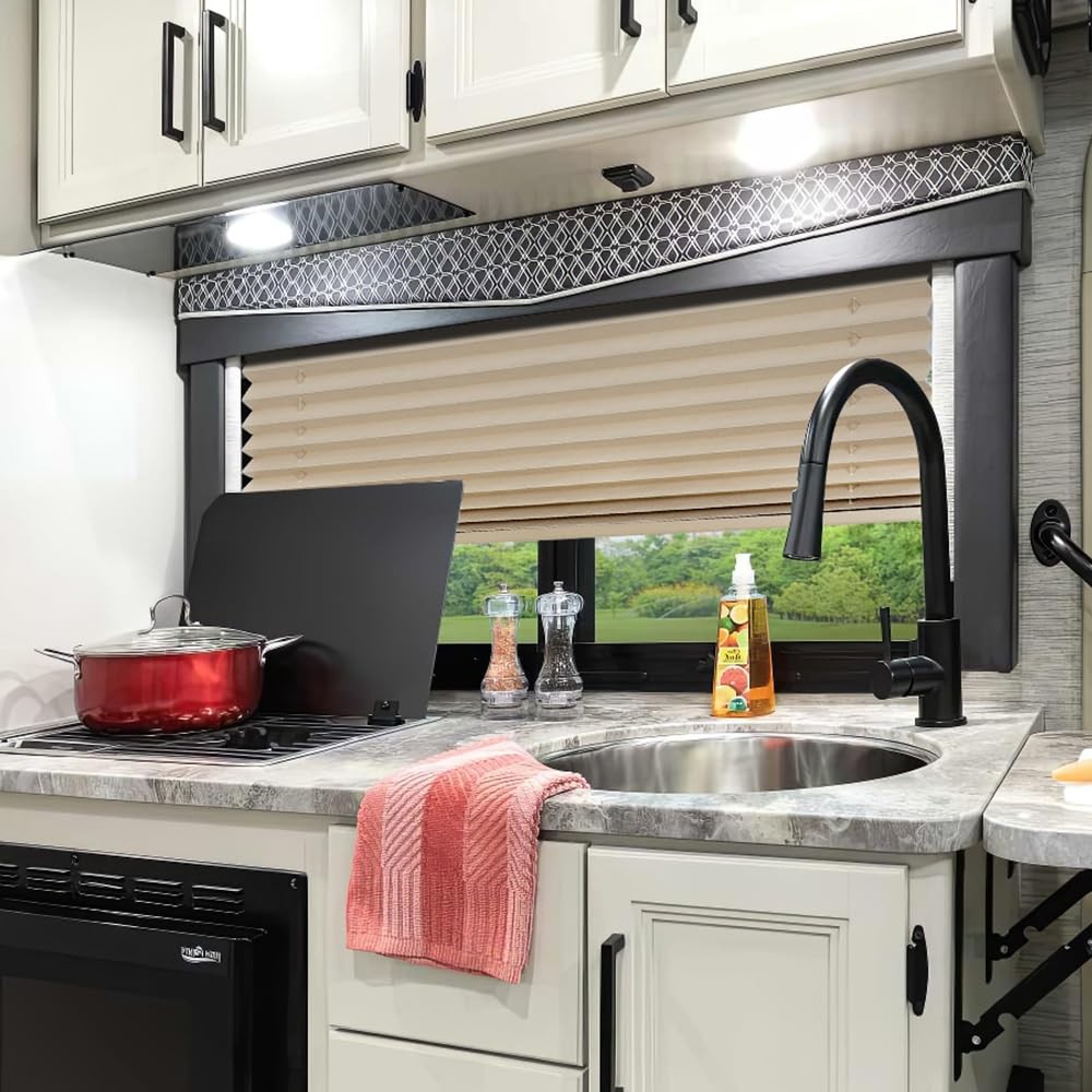 RV Blinds Blackout Curtains Camper Window Shades 50×32 Inch Pleated (72