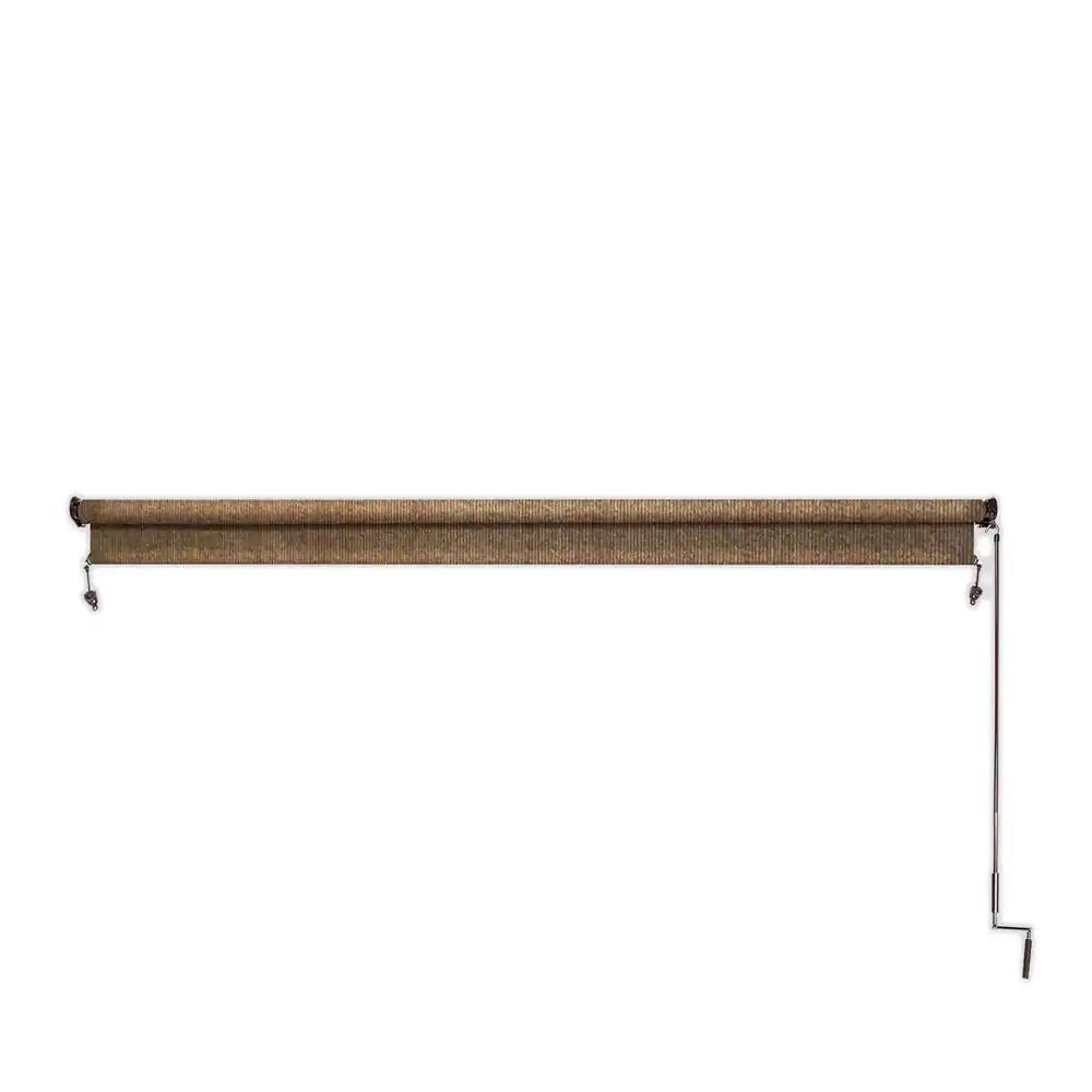 Coolaroo Exterior Roller Shade UV Blocking Fade Resistant Fabric 96 in. W Brown