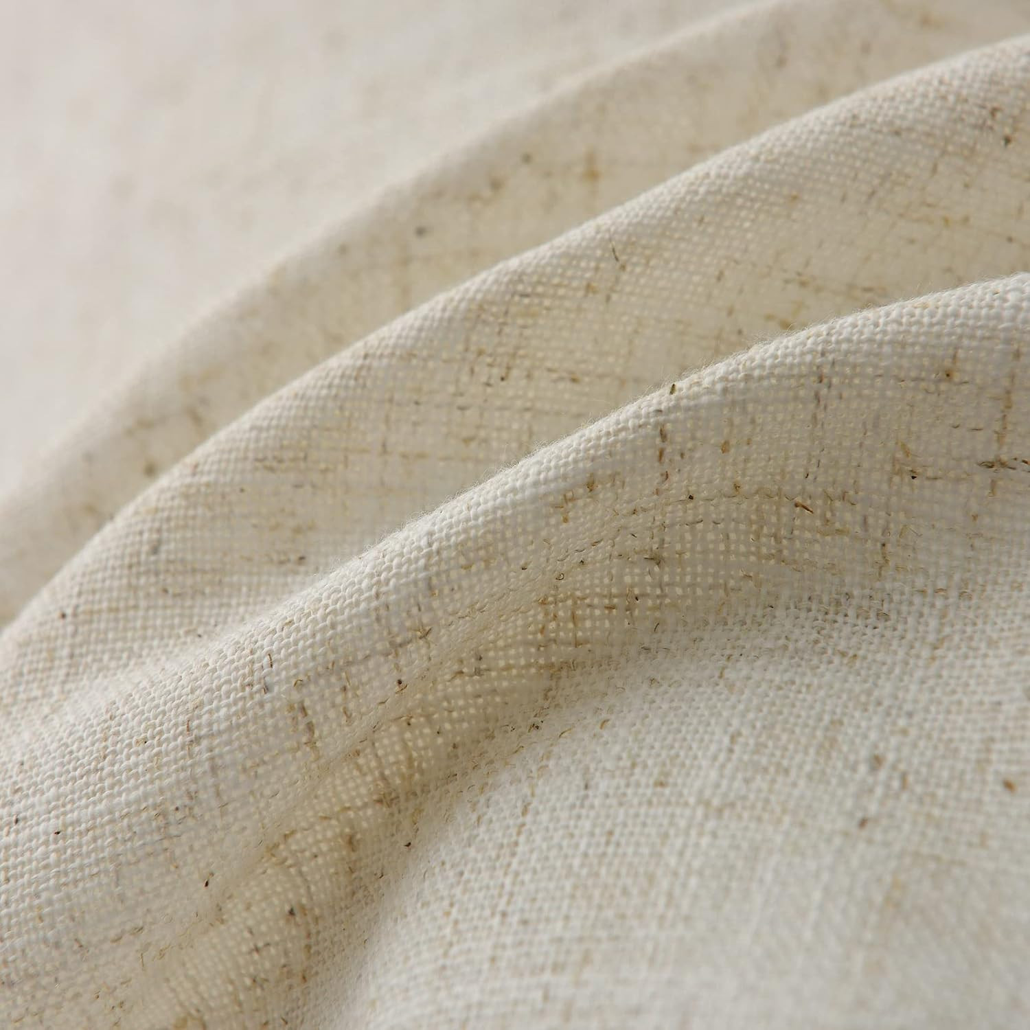 Kitchen Valances for Windows, Faux Linen Valance Rod Pocket, Rustic Farmhouse Cu