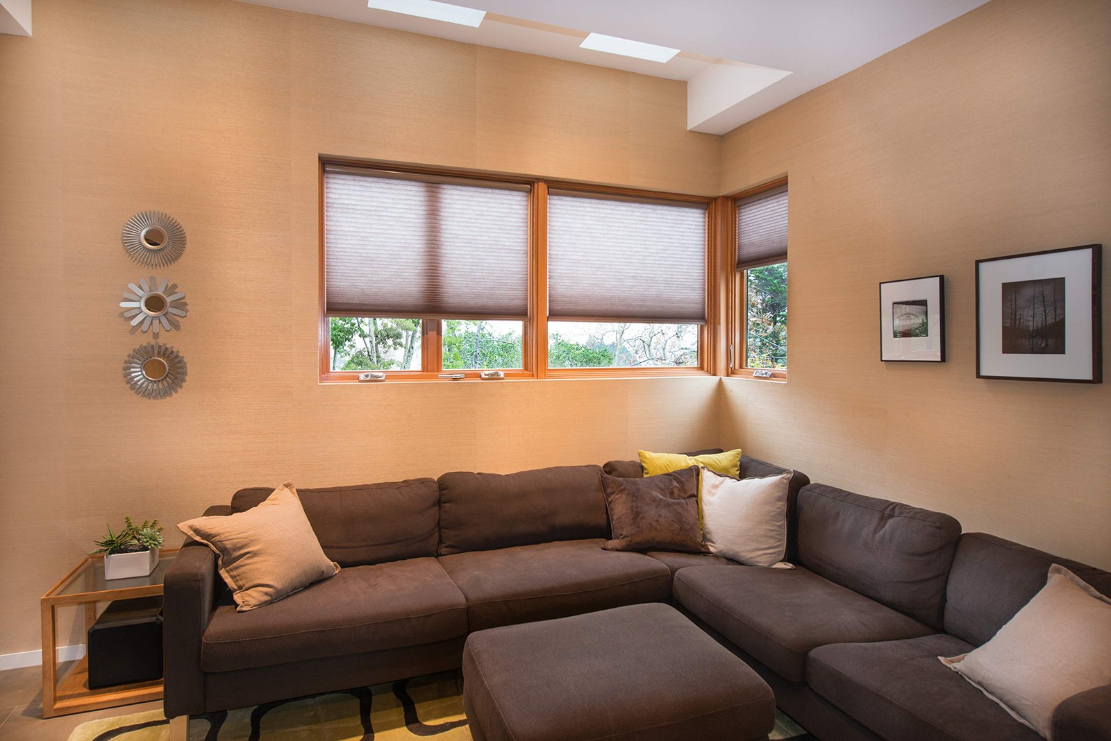 Redi Shade No Tools Custom Cordless Cellular Light Filtering Shades Mocha 60