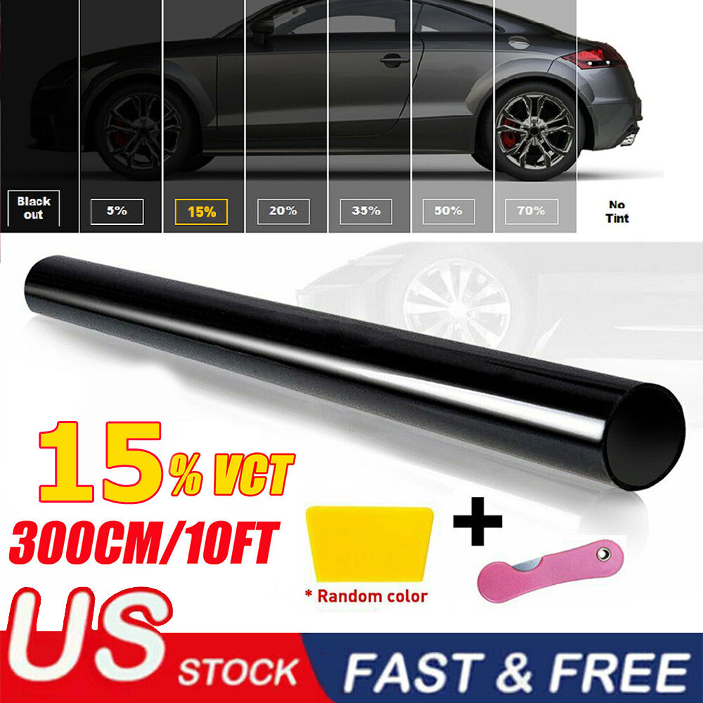 300CM 15% VLT Uncut Roll Window Tint Film 20″ x 10ft Feet Car Home Office Glass