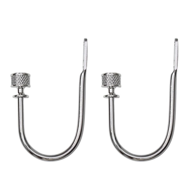 Decorative Wall Mount Curtain Tiebacks Hooks, 2 Piece Holdbacks for Daily Use