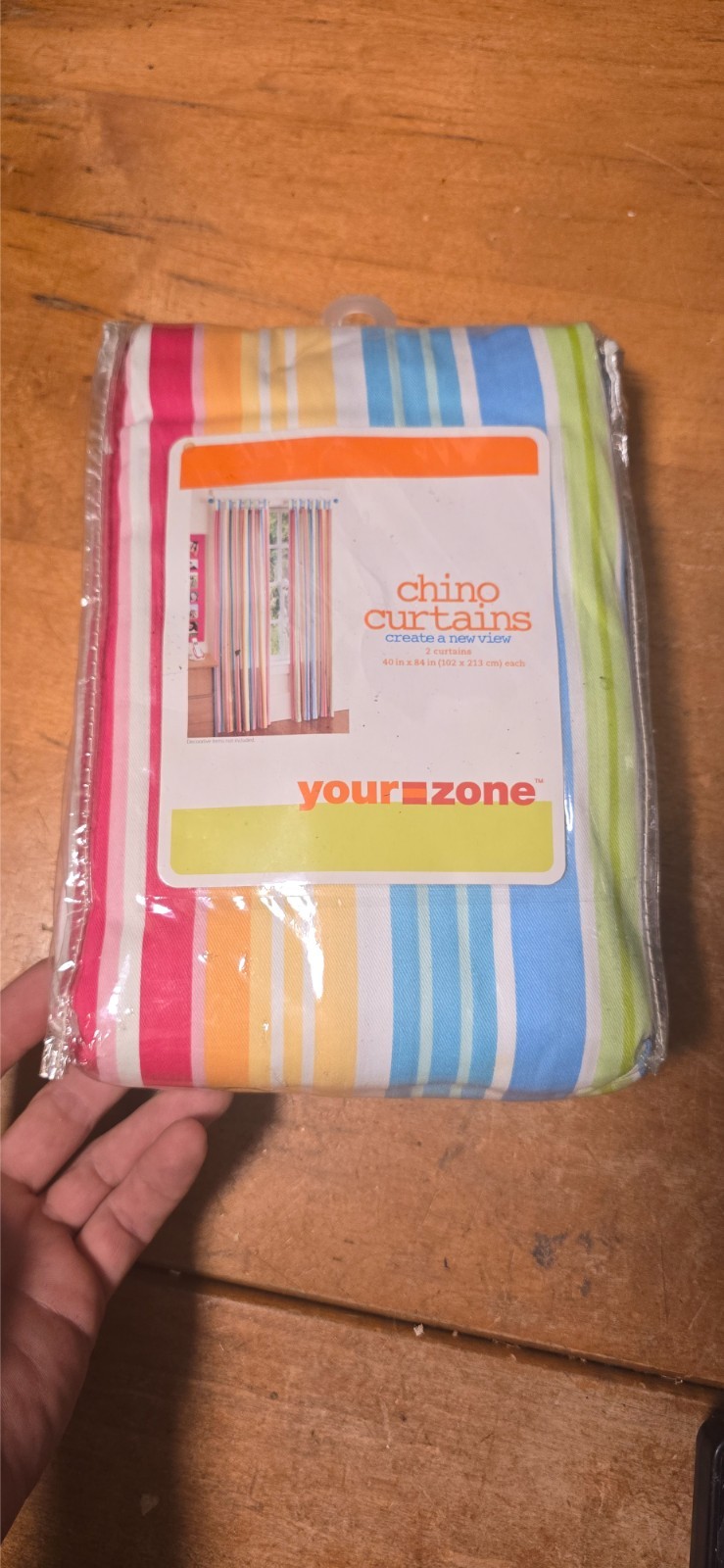 Our Zone Striped Window Curtain Panels 40″ x 84″ Set of 2