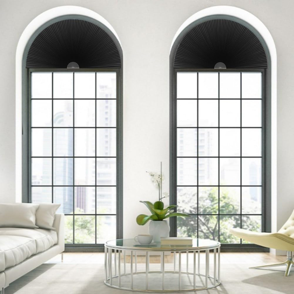 Arch Window Shade Blackout Cellular Shades Half Circle Moon Small Window