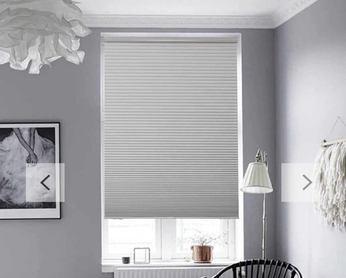 JOYDECO Cordless Roller Cellular Shades- Thermal- Noise Reduction- Gray17x36