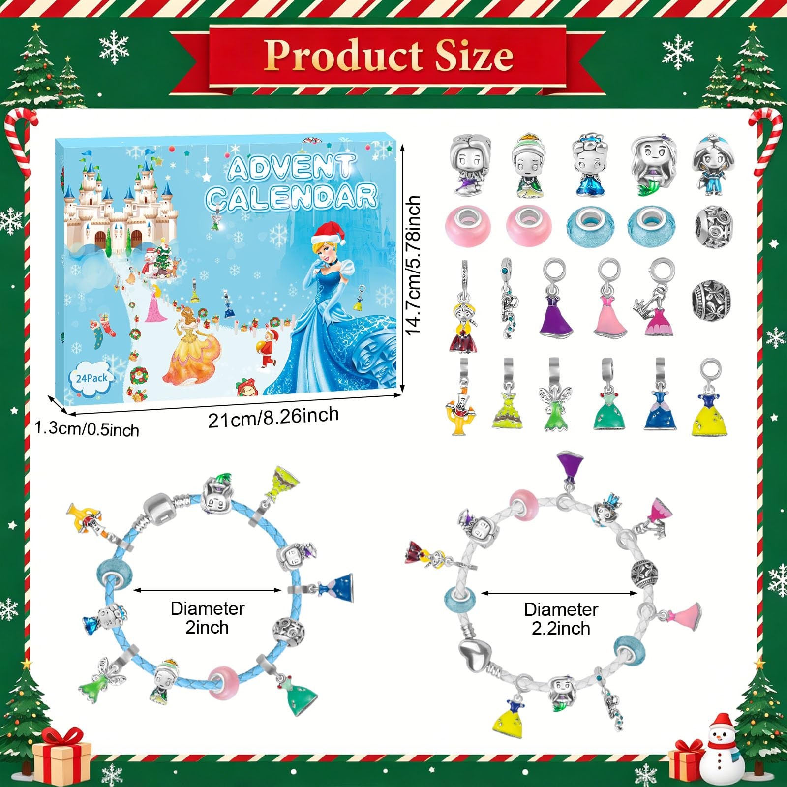 Princess Advent Calendar 2026 Teen Girls, 24 Days of Christmas Countdown Cale