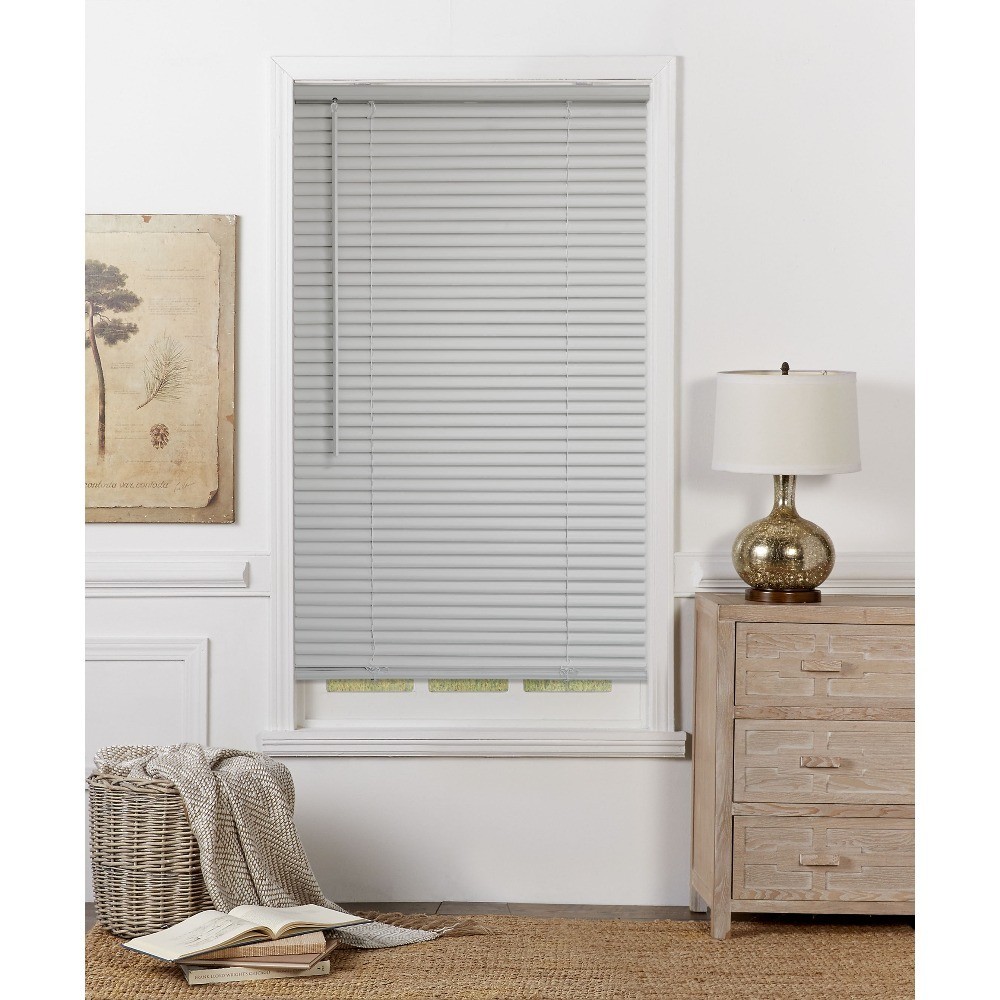 Mainstays 1″ Cordless Vinyl Room Darkening Horizontal Mini Blinds, 34″W x 48″L