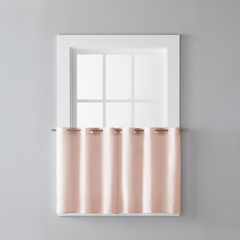 Trio Curtain Tier Pair 57 Inches X 24 Inches Blush