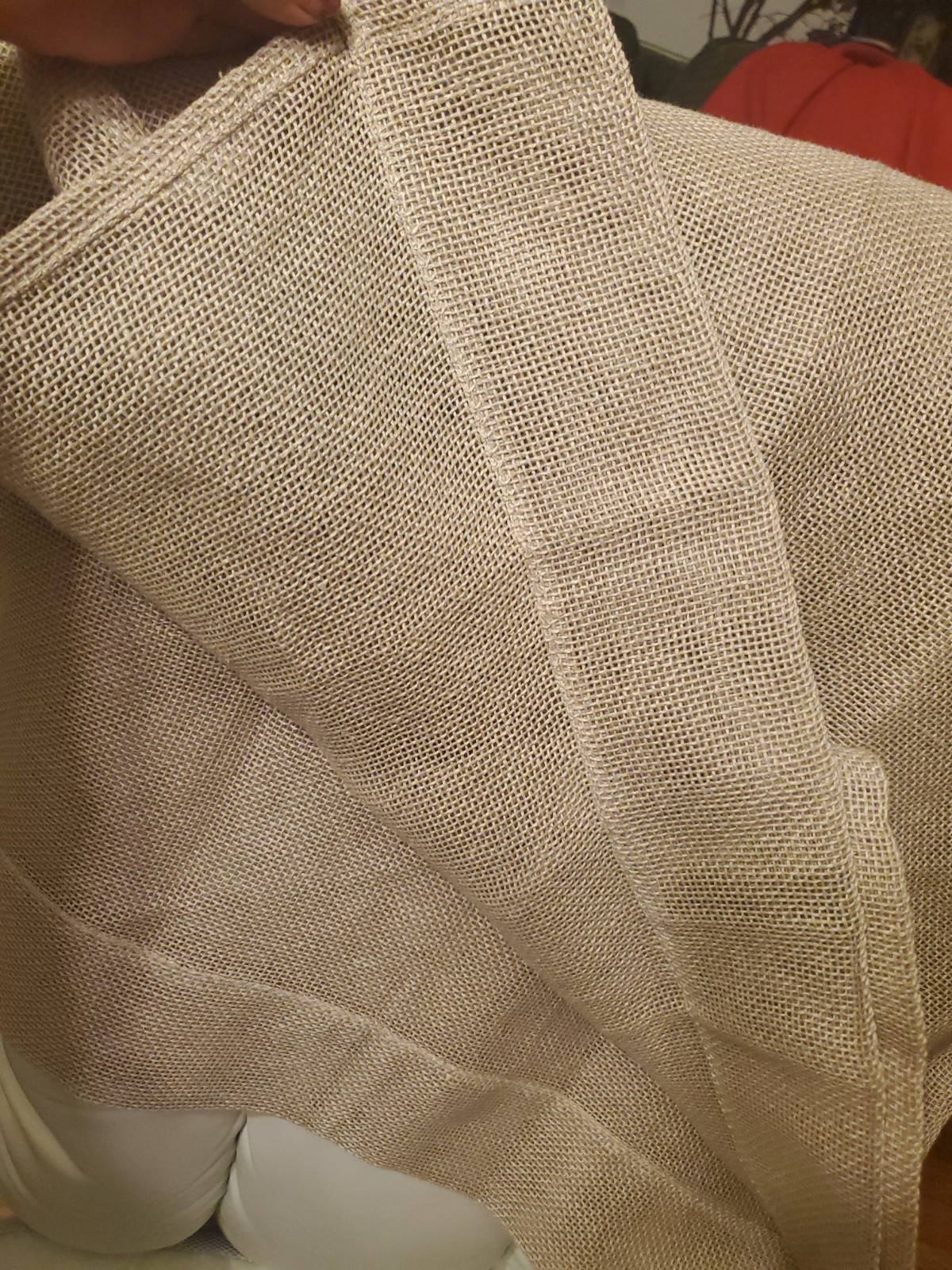Restoration hardware curtains Natural Woven 100% Linen Taupe 50 X 95 (5) Total