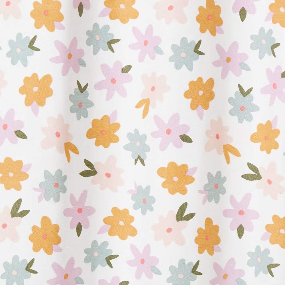 42″W x 84″L All Over Kids’ Blackout Window Curtain Panel Floral Print