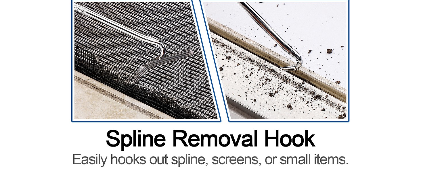 Screen Repair Kit – 3 in 1 Screen Tools Including Roller, 0.14in x 32.8ft