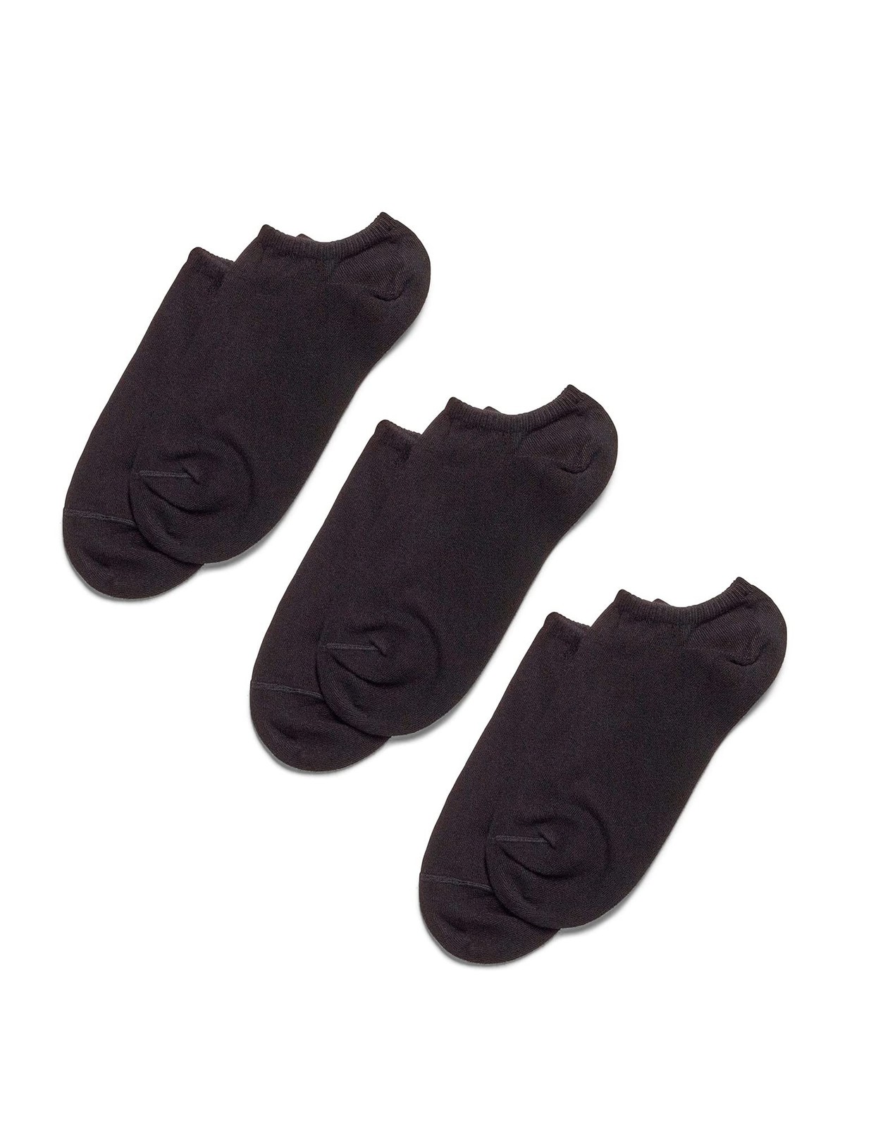 HUE Women’s Cotton Liner Socks (6-Pack) One Size Black