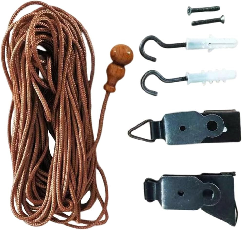 Roller Window Shades Lift Cord Replacement Kit for Blinds & Bamboo Curtains
