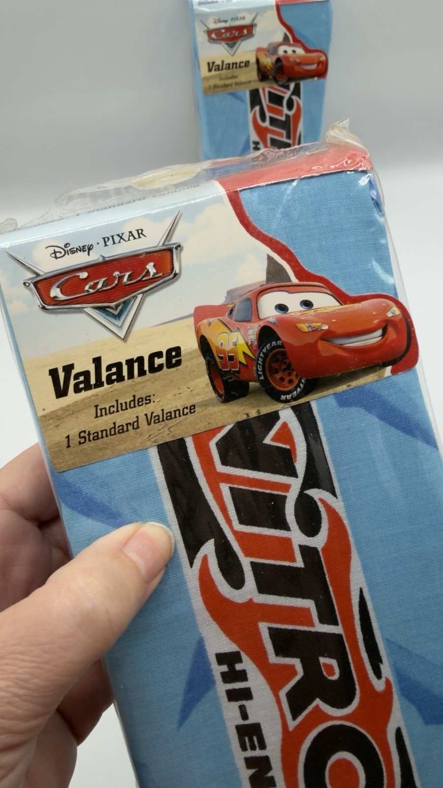 Disney Pixar CARS Window Valance Fits Standard Window 16 x 84 Inches 2 VALANCES
