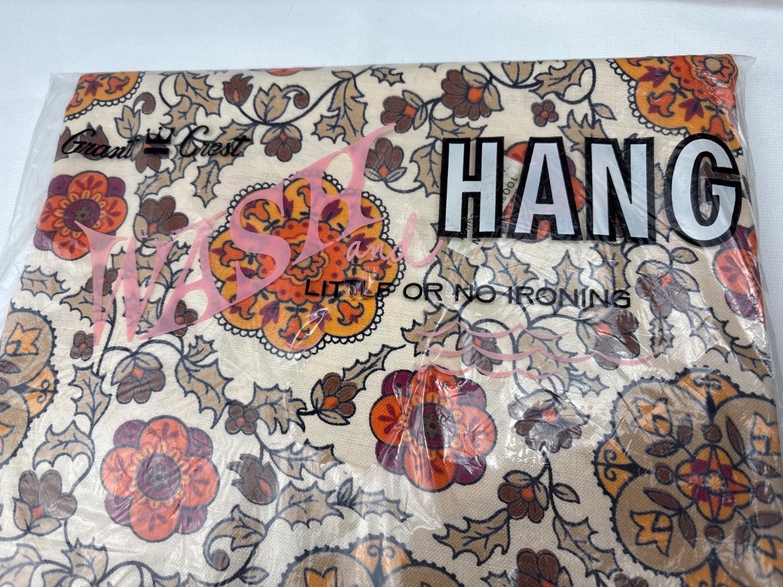 Grants 36″ Floral Print Cotton Tier Curtains Belgium Vintage 555