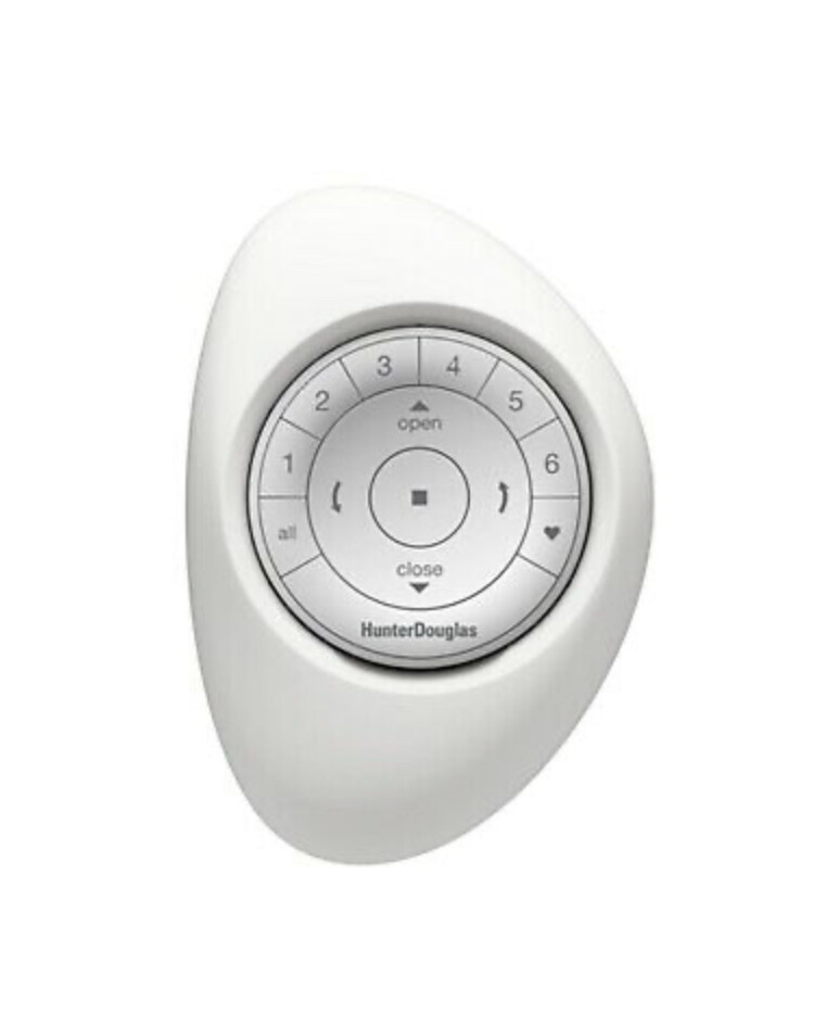 Hunter Douglas Powerview New In Box White Remote Control With White Pebble!