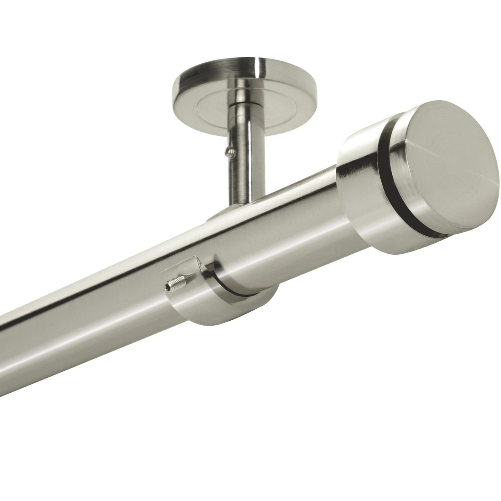 A Key Tech Ceiling Curtain Rod 48-84 Adjustable Ceiling Mounted Curtain Rod