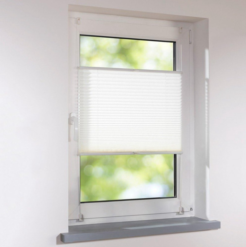 Pleated Blind with NO Drilling Multi-use Easy Installed Curtain Adjustable Shade