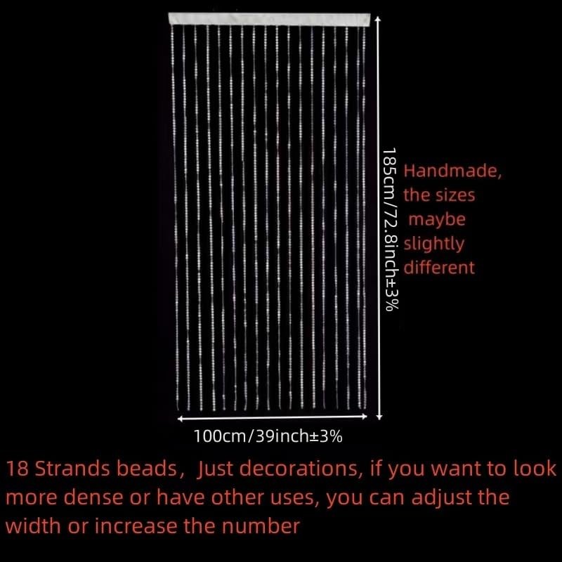 Beaded Curtain Doorways Acrylic Hanging Door Beads String Curtains Tassel Roo…