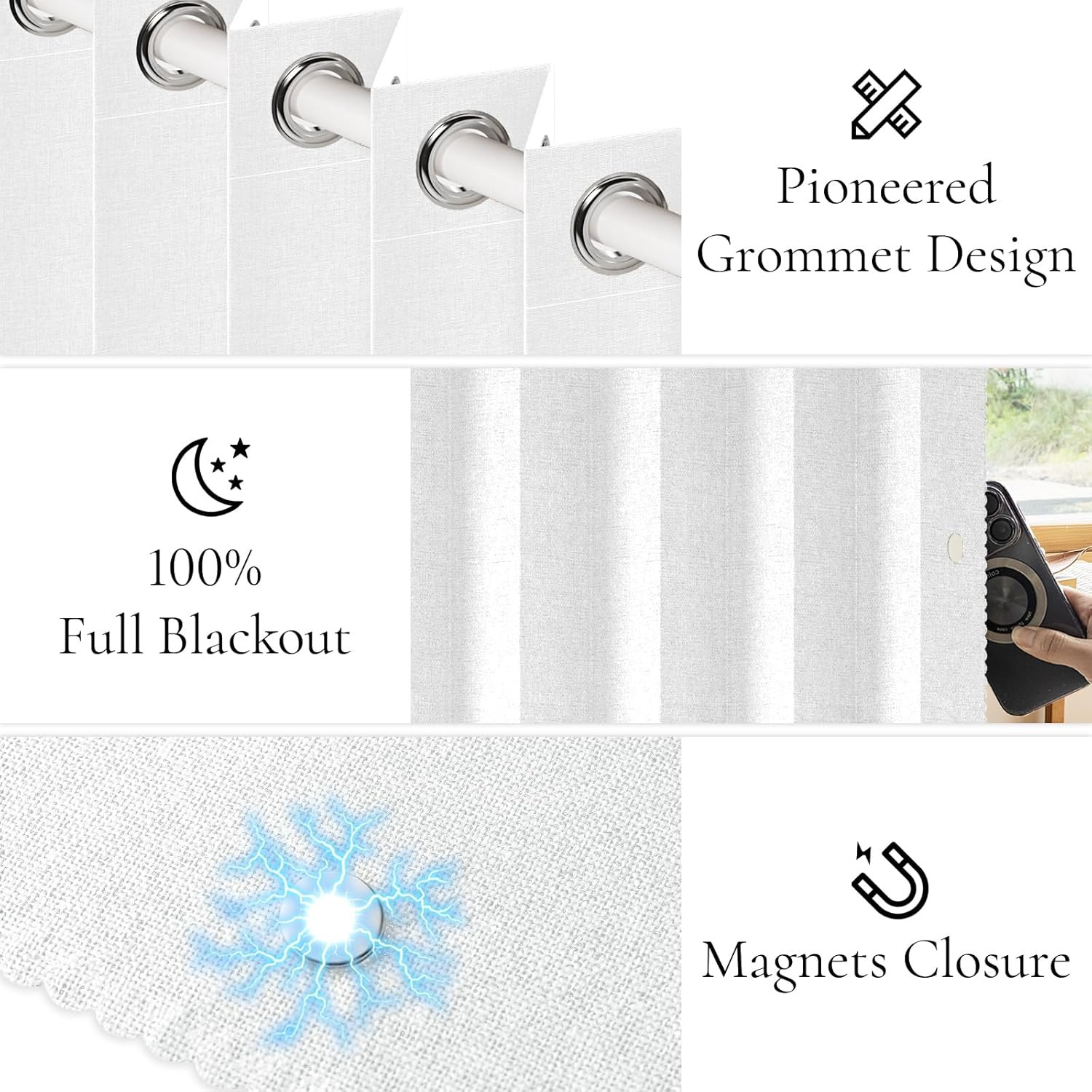 White Vertical Pleated Shades for Sliding Doors – 1 Panel W120 x L96