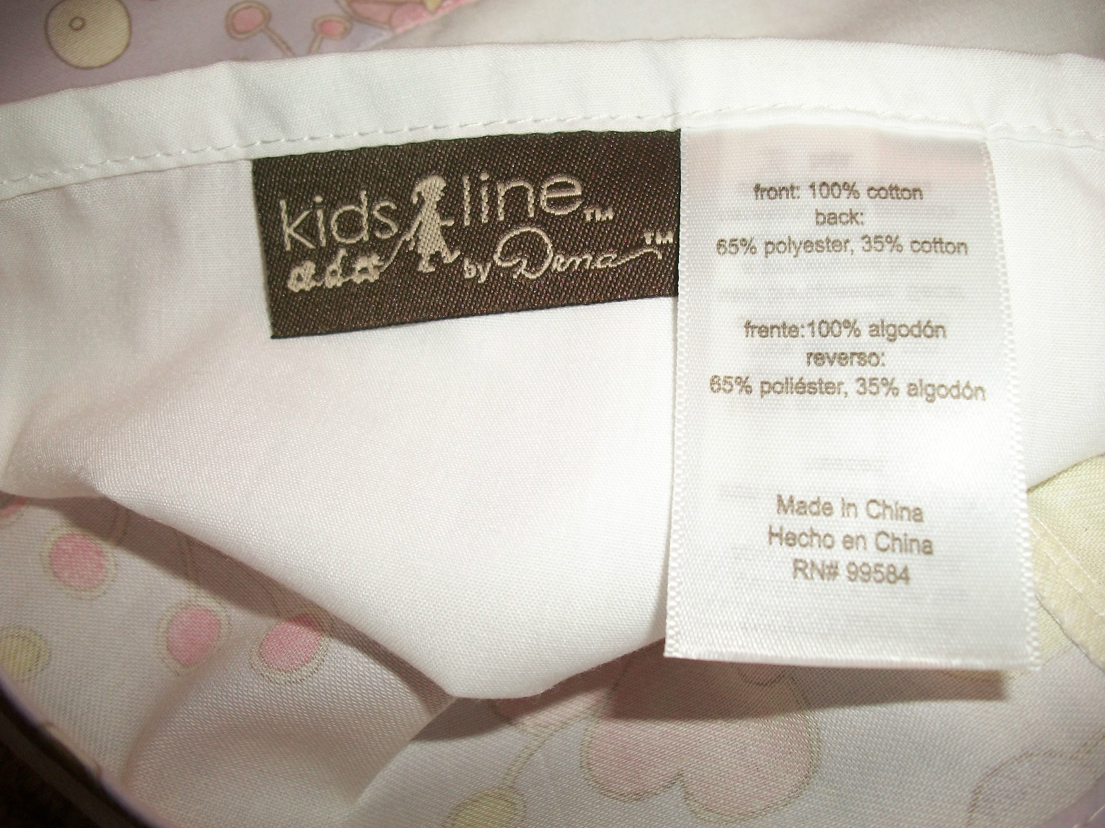 Kids Line Purple Ruffled Valance 60X13″ Tailored or Blousen Floral Green Pink