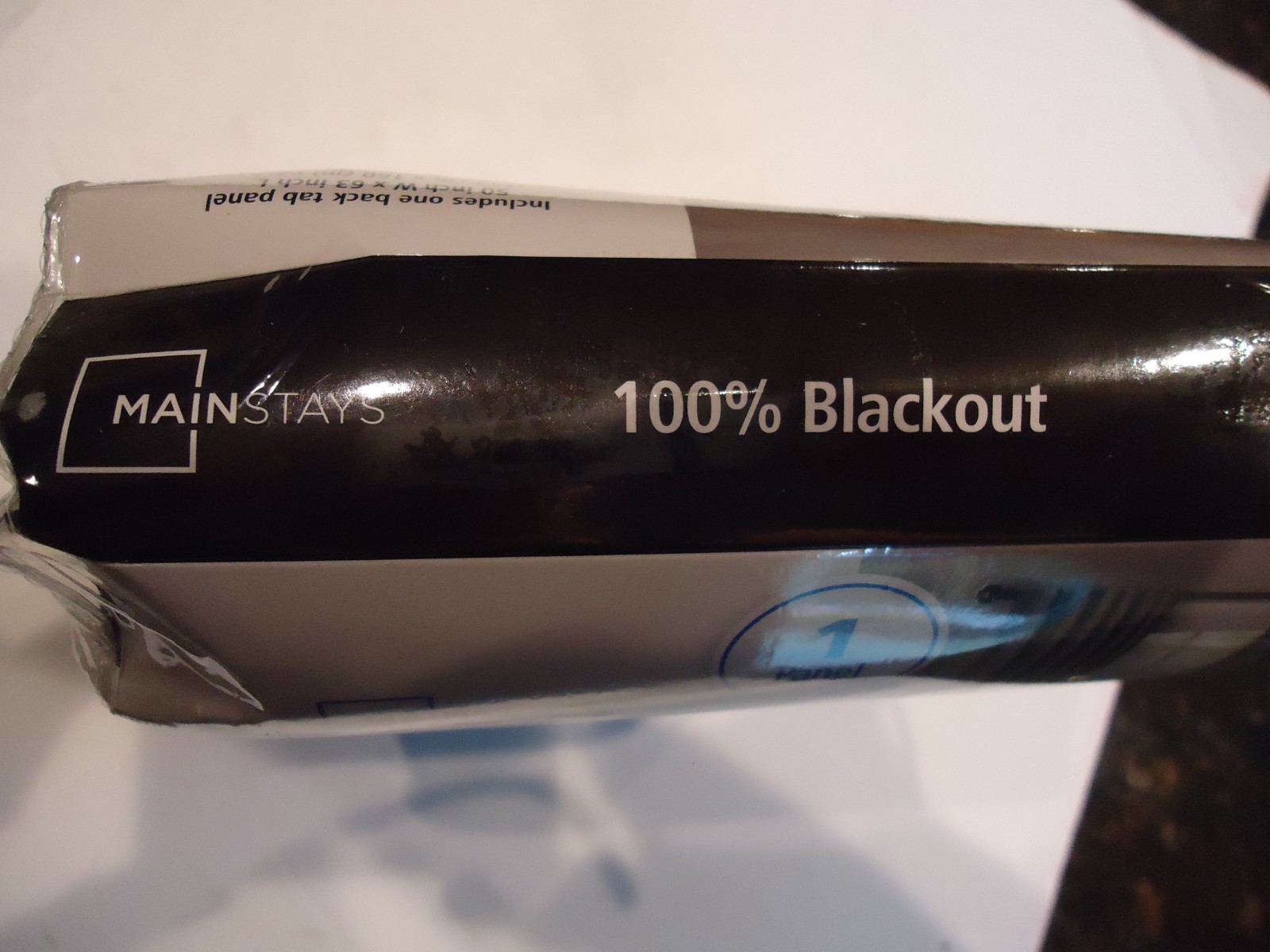 Lot of (2) Mainstays Solid Gray Blackout Curtain 63″Hx 50″W Panels