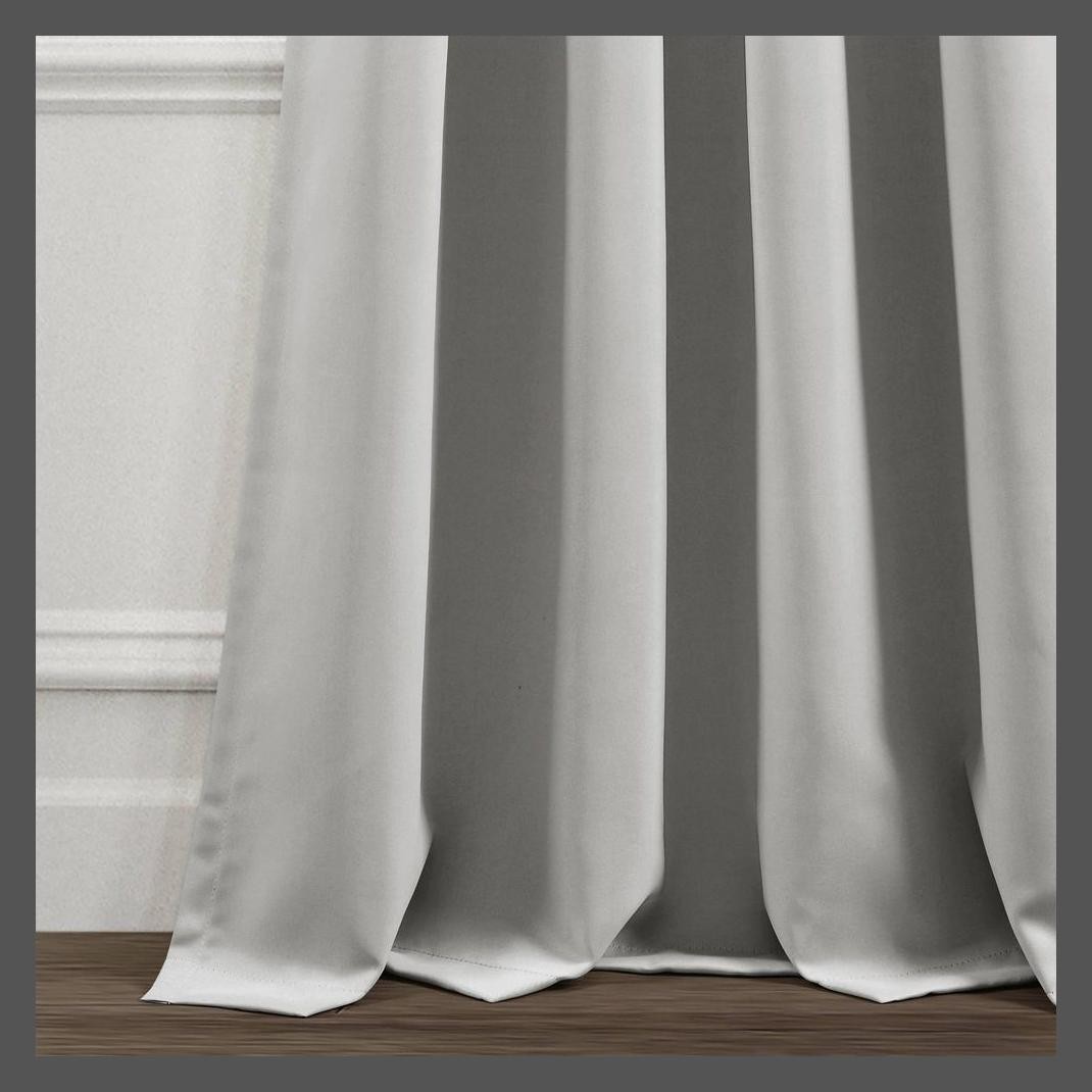 Set of 2 (84″x52″) Insulated Rod Pocket Blackout Window Curtain Panels Light