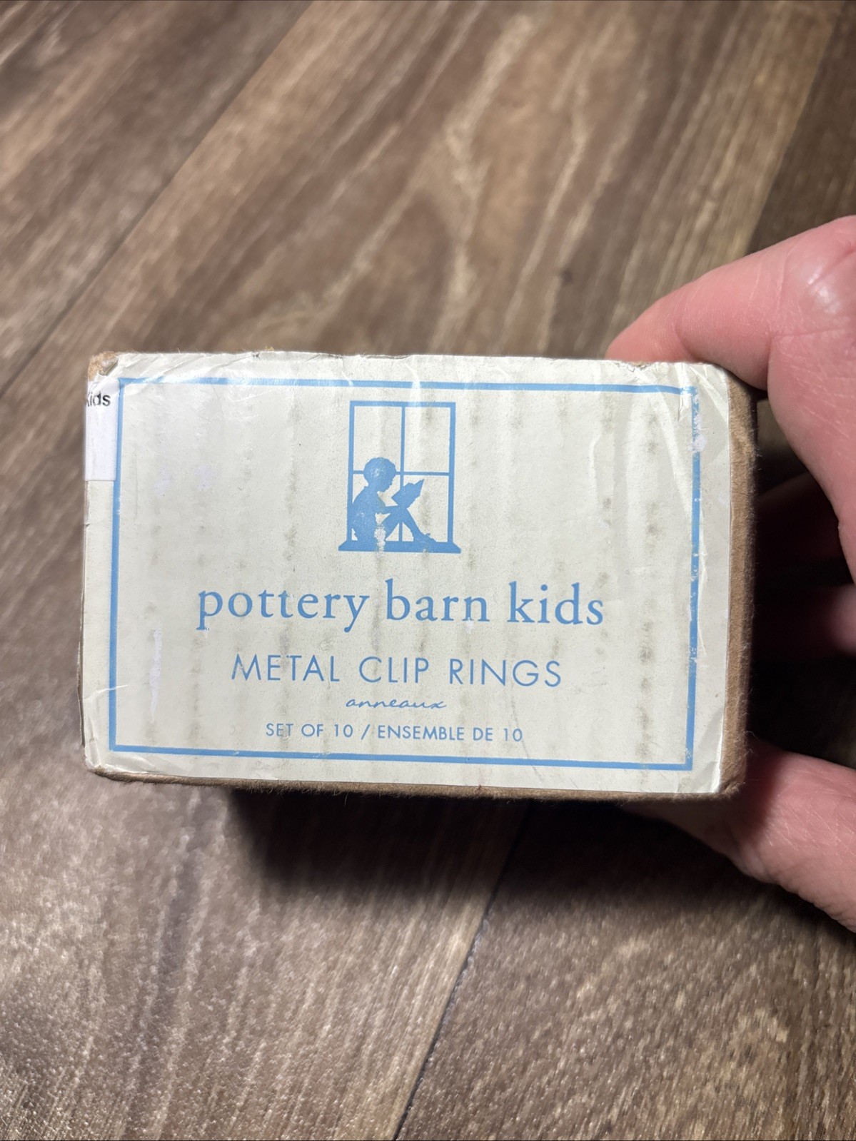 Pottery Barn Kids 2″ Curtain Round Clip Rings Brushed Nickel Set of 10
