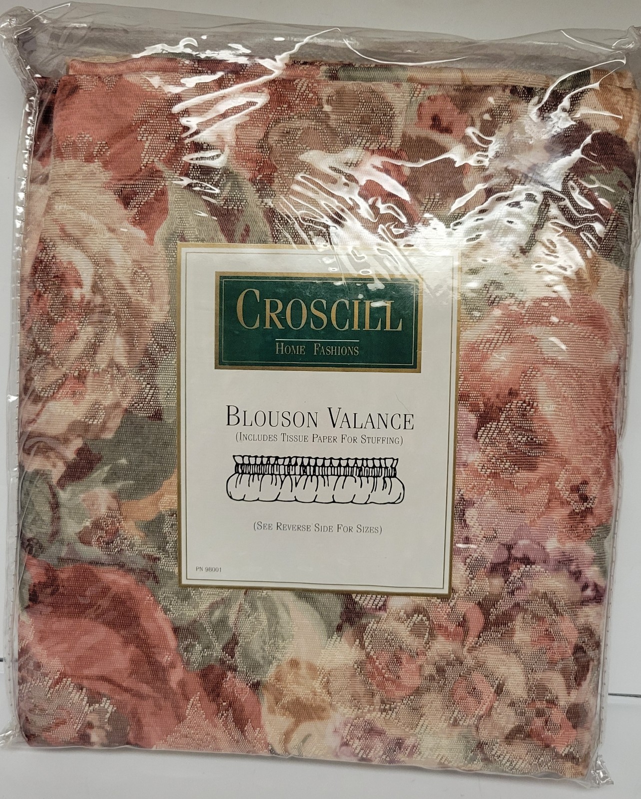 Croscill Cotswold Blouson Valance Topper 88″ x 15″ Style# 3753 New Old Stock
