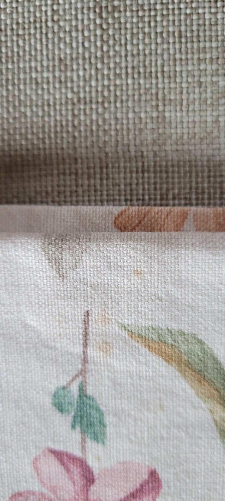 Longaberger Botanical Fields Tab Tie Window Valance 52″×16″ Curtains Set of Two