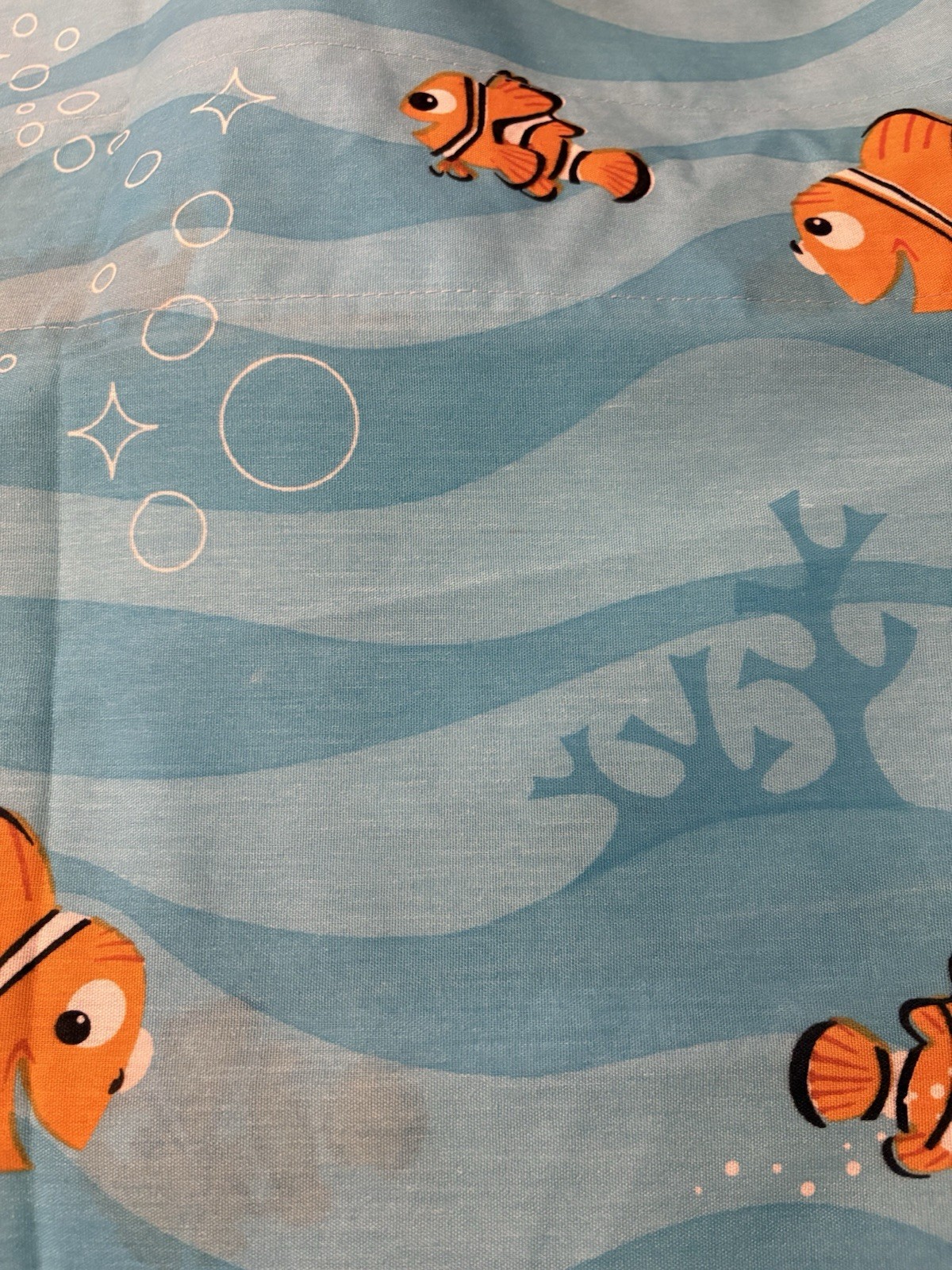 Disney Pixar Finding Nemo Valance Curtain 17 Long 84” Wide