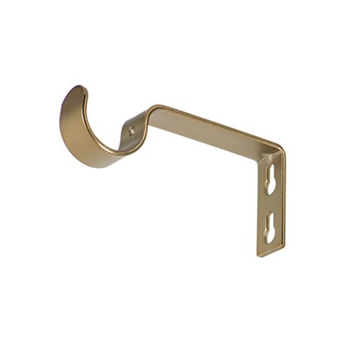 Fixed Brackets for Curtain Rods – for 1 or 1 1/8 For 1″ or 1-1/8″ Warm Gold