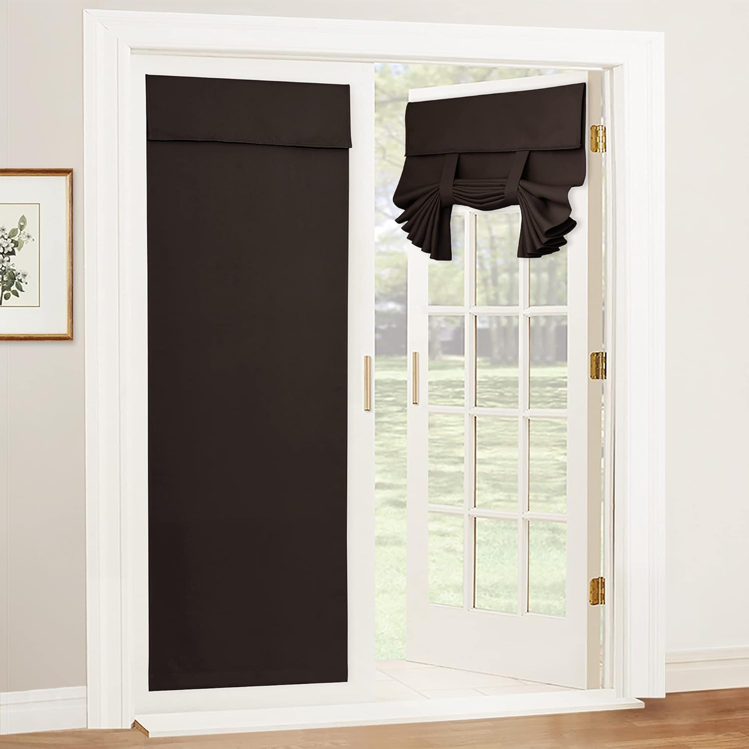 Blackout French Door Curtain – Privacy Thermal Insulated Window Shades for Patio