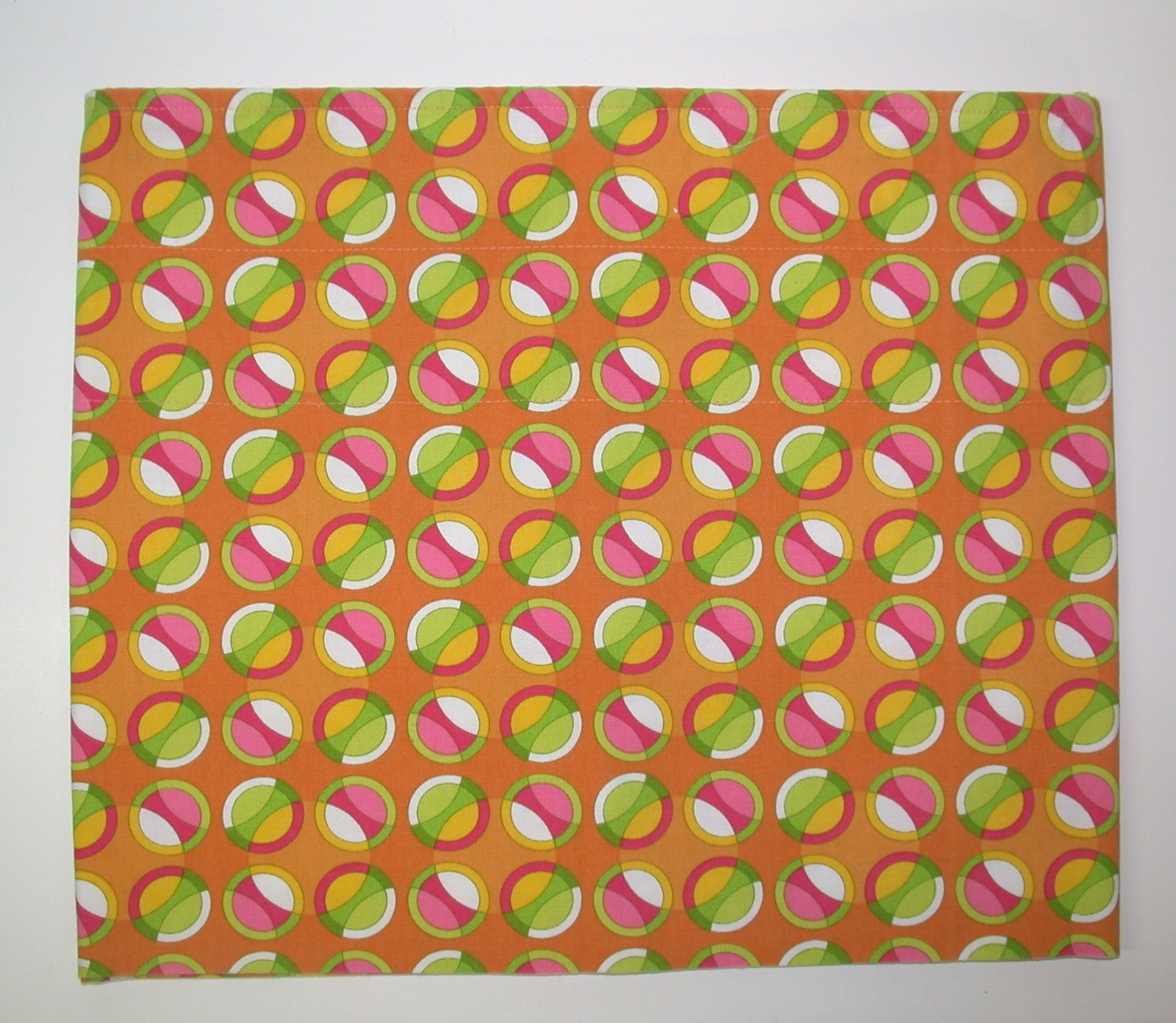 Rod Pocket Valance ~ Mid-Century Circles ~ Made in USA ~ 16″ L x 80″ W