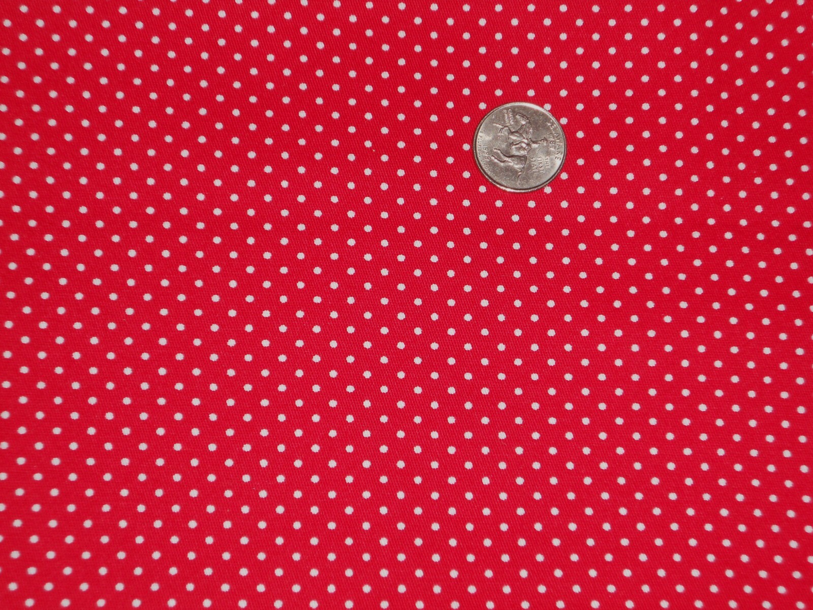 Curtain Valance Nursery Valentine Polka Dot Spot Dotted Swiss Red White 50 x 14