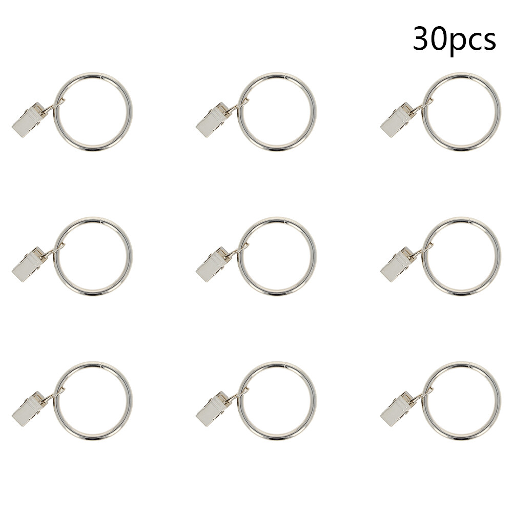 4.0x35mm Curtain Hooks/Rings Drapery Hooks Pole Rod Hooks with Clips Decorative