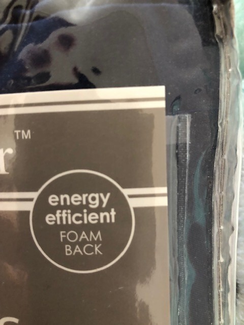 Bedford Manor NEW Navy Blue Panel Pair 40″ x 84″ Energy Efficent Foam Back