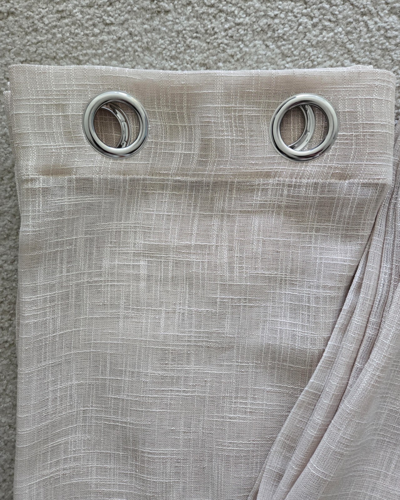 RODEO HOME LIGHT FILTERING WINDOW CURTAIN PANELS-SET OF 2-54″ x 96″-BEIGE