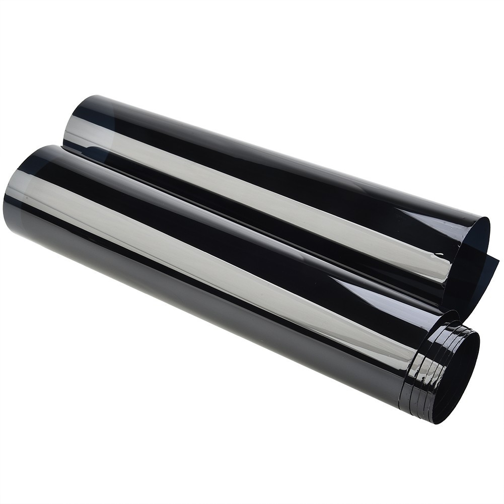 Universal/Black CAR Sun Strip Tint Visor For Front Windshield 5%VL Limo Shade